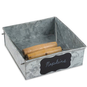 Boîte à mouchoirs galvanisée pour hôtels et restaurants Décoration de table Nouveau style de porte-serviettes Support de rangement de mouchoirs en métal - Product Image 2