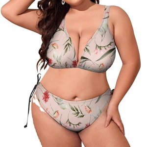 Top Trending Ladies Adult Size Printed <b>Bikini</b> <b>Set</b> In Nylon Cotton With <b>Push</b> <b>Up</b> Bra Eco Friendly & Comfortable Women Swimwear <b>Set</b> - Product Image 3