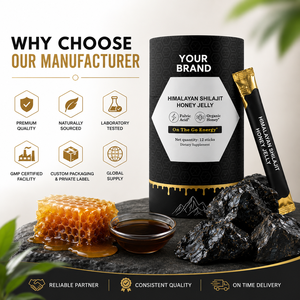 Himalayan Shilajit Honey Jelly Sticks | OEM Private Label Energy <b>Supplement</b> - Product Image 3