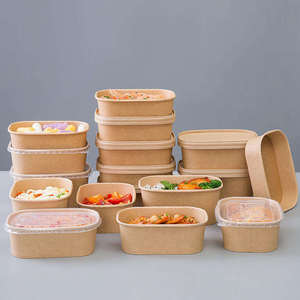 Productos para el Hogar, Caja de Almuerzo Cuadrada de Papel Kraft Desechable de 250 g/m², Recubrimiento UV, Laminación Mate, Hecha a Mano, Estilo Japonés - Product Image 4
