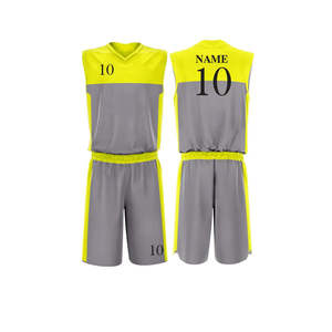 Uniformes de Baloncesto Personalizados para Hombre, Nuevo Diseño, Servicio OEM, Material Transpirable Sublimado, Cuello en V, Sin Mangas, para Entrenamiento - Product Image 4