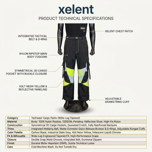 Pantalon cargo technique personnalisé pour homme, patchwork, 120 g/m², nylon ripstop, coupe large, ample, imperméable, pantalon de sport, XS, vêtements de sport OEM - Product Image 5