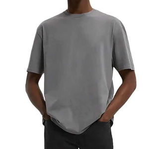 Camiseta Casual de Algodón para Hombre, Manga Corta, Corte Holgado, Estilo Urbano, Moda de Verano, Suministro al por Mayor de Fábrica, Fabricante OEM - Product Image 1