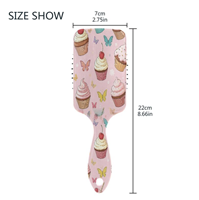 Brosse à cheveux professionnelle démêlante en plastique de luxe avec coussin d'air et logo personnalisé, peigne à palettes pour massage du cuir chevelu pour femmes, idéale pour les cadeaux et souvenirs de fête