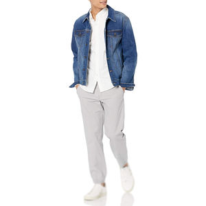 กางเกงขายาวผู้ชายแฟชั่นใหม่ปี 2026 คุณภาพสูง น้ำหนักเบา มีเชือกผูก เอวสม็อค ผลิตจากผ้าโพลีเอสเตอร์ผสมฝ้าย กางเกงลำลองแบบซักได้ - Product Image 4