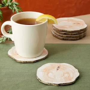 Top Quality Wooden Coasters Handmade Natural Wood Drink <b>Mats</b> for Home Cafe Restaurant and Hotel Wholesale Price - Product Image 6