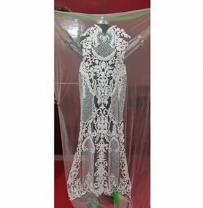 Kurti de créateur avec panneaux avant brodés, élégant travail de perles, tissu de panneau de robe au meilleur prix par le fournisseur - Product Image 3