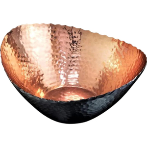 Tazón de Comida de Cobre con Forma Personalizada, Tamaño Grande, Hecho a Mano, Vajilla de Alta Calidad, Perfecto para Servir Bocadillos en Bodas - Product Image 2