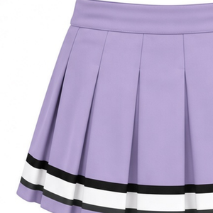 กระโปรงพลีทสีลาเวนเดอร์สำหรับทีมเชียร์ ชุดกีฬา ชุดฝึกซ้อม ชุดแข่งขัน - Product Image 5