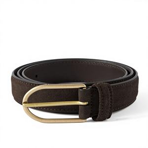 Cinturón de Cuero Vacuno de Alta Resistencia, Ecológico, Impermeable, con Hebilla de Acero Vintage para Hombre y Unisex, 3.8 cm de Ancho, 138 cm de Largo - Product Image 2