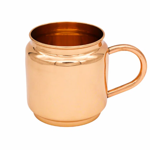 Taza de cerveza de cobre estilo vintage con asa de latón antiguo, diseño martillado, taza para té y café para beber. - Product Image 5