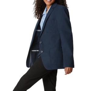Compre Blazers Escolares Personalizados de Nuevo Estilo, Modelo de Dos Bolsillos, Hermosas Blusas Azules para Escuela Secundaria, 100% Algodón, Unisex para Adultos - Product Image 2