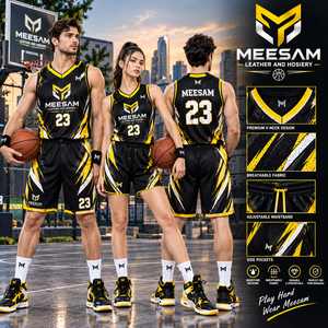 Ensemble de maillots de basket-ball pour femmes, sans manches, col en V, maille sublimée respirante, vêtements de sport pour adultes, toutes saisons - Product Image 5