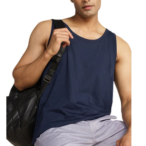 Camiseta sin mangas para hombre al por mayor, de alta calidad, de algodón, con bolsillo, para gimnasio y fitness, con logo personalizado, ideal para verano. - Product Image 4
