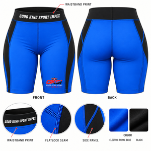 Custom <b>Womens</b> Cycling <b>Shorts</b> High Waist <b>Compression</b> Gym Biker Activewear OEM Private Label Manufacturer Wholesale Sportswear B2B - Product Image 6