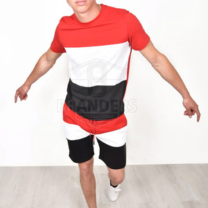 Ensemble t-shirt et short pour homme, tissu doux, design idéal pour les voyages d'été, la maison et les activités de plein air - Product Image 6