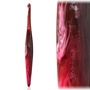 Nouveaux crochets à crochet en résine faits à la main, aiguilles à tricoter en résine, crochets en résine avec design, taille et logo personnalisés, de la meilleure qualité - Product Image 2