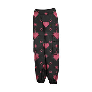 Pantalon cargo décontracté pour femme OEM, 100 % coton, taille haute, élastique, respirant et infroissable, design multi-poches, coupe ample - Product Image 5