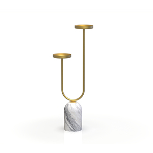 Porte-bougie mural moderne en cuivre avec insert en verre pour la décoration de la maison - Product Image 5