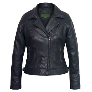 Chaqueta de Cuero para Mujer, Invierno, Alta Calidad, Resistente al Viento, Chaqueta de Motocicleta, Ropa de Mujer, Personalización al por Mayor - Product Image 1