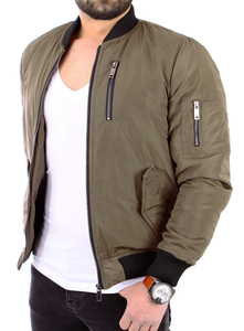 High Quality <b>Men</b> Designer Eco-Friendly <b>Waterproof</b> Windproof Streetwear Bomber <b>Jacket</b> with <b>Lightweight</b> Fabric - Product Image 5
