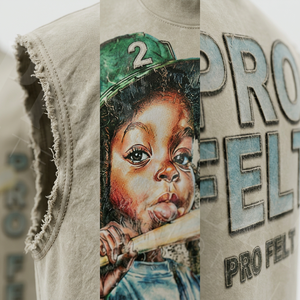 Stylish Fashionable Whole Sale OEM ODM Sleeveless Tank Top Men Women Cotton Streetwear Casual Oversized Fit Styles T Shirts - Product Image 4