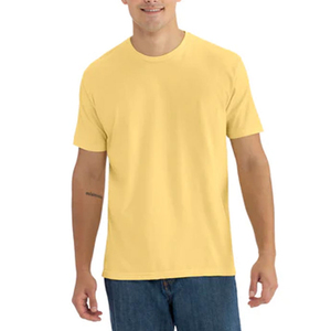 เสื้อยืดผู้ชายคุณภาพสูง แขนสั้น สีพื้นเรียบง่าย ระบายอากาศได้ดี ผลิตจากโรงงาน เสื้อยืดลำลองสไตล์สตรีทแวร์สำหรับผู้ชาย - Product Image 1