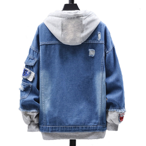 Autumn Winter Style Men's Denim <b>Jacket</b> <b>Fleece</b> <b>Lined</b> Men's <b>Jacket</b> Warm Casual Men's Coat High-volume garment factory Apparel mass - Product Image 2