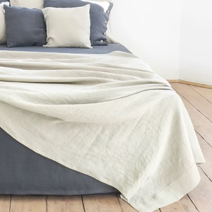 Ensemble de draps 100 % lin comprenant une housse de couette et deux taies d'oreiller - Product Image 2