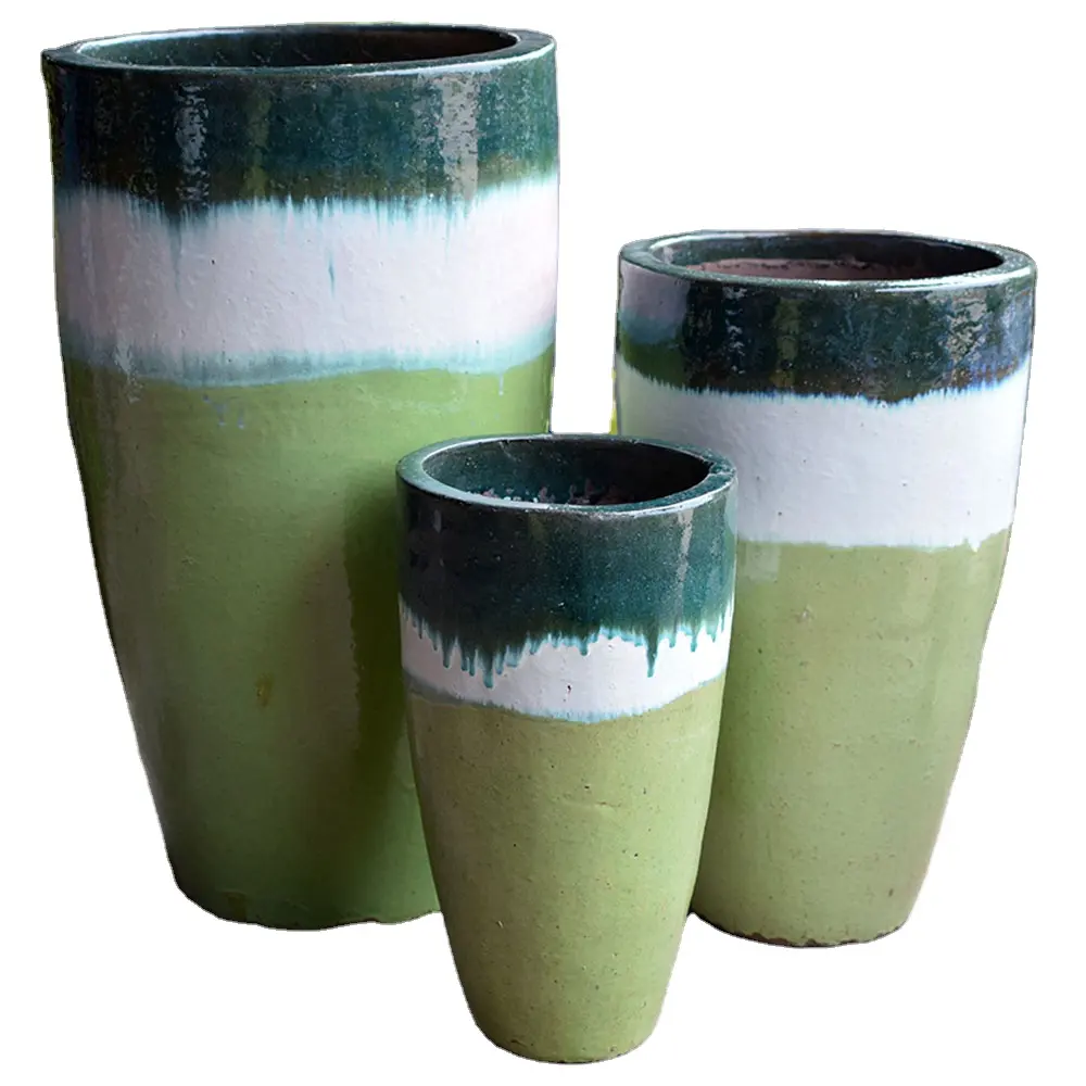 Vaso de cerâmica colorido barato para berçário, pote de cerâmica para cultivo de plantas, molde de cerâmica para cultivo de plantas, hidroponia, molde de fábrica por atacado