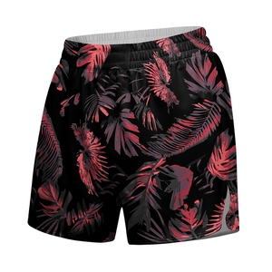 Shorts Deportivos de Poliéster Transpirable con Estampado Floral para Mujer, Cintura Media, Estilo Casual, Diseño con Cintura Elástica - Product Image 3