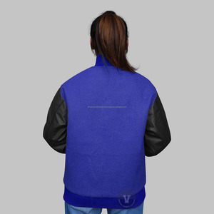 OEM personalizado de los hombres de satén chaqueta parche bordado Diseño de la calle Letterman chaqueta de béisbol - Product Image 3