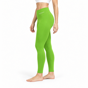 Leggings de yoga respirants de haute qualité, couleur unie, fabriqués en usine, design OEM, prix de gros, dernier style pour femmes - Product Image 2