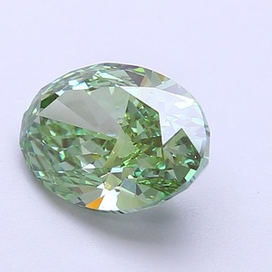 Diamant de laboratoire CVD ovale de 2,44 carats, vert vif fantaisie modifié, clarté VS1, polissage excellent, pierre précieuse non montée pour bijoux - Product Image 2