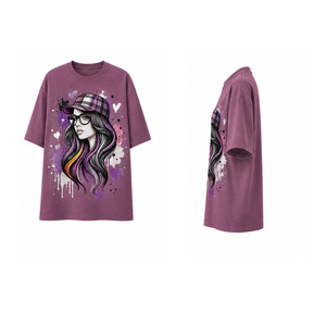 เสื้อยืดพิมพ์ลายกราฟิกสำหรับผู้หญิง ผ้าฝ้ายน้ำหนักเบา คอกลม แขนสั้น เสื้อสตรีทแวร์อินเทรนด์สำหรับฤดูร้อน ชุดแฟชั่นสำหรับใส่ทุกวัน - Product Image 5
