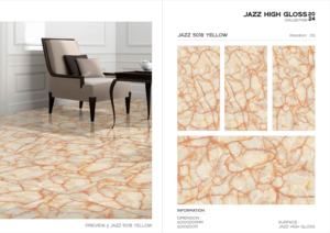 Azulejos de porcelana de elección del arquitecto, Jazz, superficie de alto brillo, 60x120cm, 600x1200mm, tamaño 24x48 para paredes interiores elegantes - Product Image 4