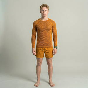 Rashguard pour homme uni fabriqué en usine à prix raisonnable, rashguard personnalisé à manches longues en polyester et élasthanne pour homme - Product Image 1