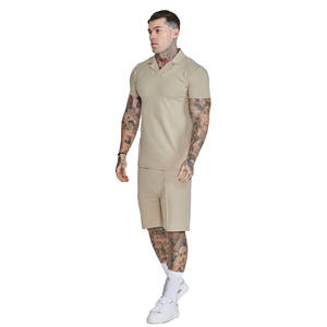 Ensemble polo et short décontracté d'été respirant pour homme, 100% fibre de bambou - Product Image 2