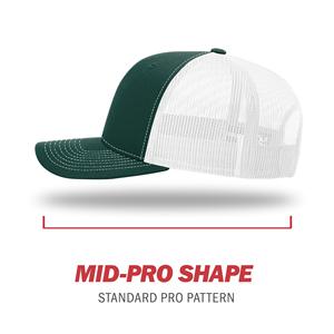 Unisex Green White Mesh Trucker Cap Classic Baseball Cap Adjustable Polyester Twill Breathable <b>Waterproof</b> Party <b>Hat</b> for Four - Product Image 3