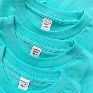 <b>Men's</b> <b>Turquoise</b> Short Sleeve O-Neck T-<b>Shirt</b> 100% Cotton Knitted Oversized Fit Streetwear Anti-Wrinkle Casual Solid Color Front - Product Image 6