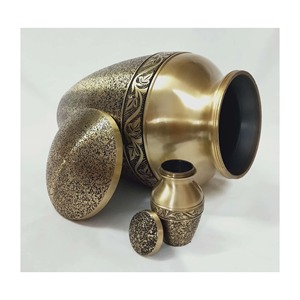 Luxurious Modern Adult Aluminum Cremation Urn Hand-Crafted Unique Aluminum <b>Memorial</b> Ashes <b>Vase</b> - Product Image 6