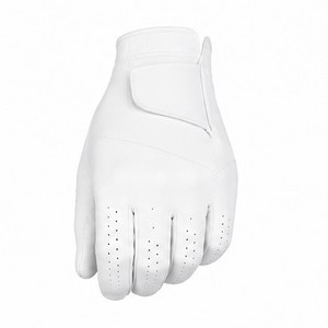 Gants de golf en cuir véritable pour la main gauche, personnalisables avec logo, antidérapants, résistants à l'usure, respirants, fermeture auto-agrippante, unisexe, sport - Product Image 1