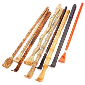 Masajeador manual de madera personalizado con mango de madera, rodillo de masaje de madera, herramienta corporal, rascador de espalda de bambú - Product Image 1