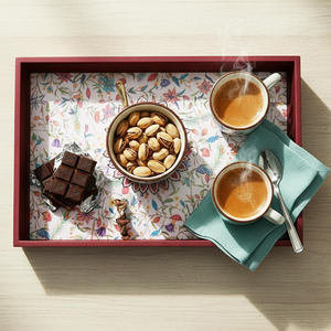 Bandeja de Servir de Madera Hecha a Mano de Lujo, Acabado Natural Suave, Ideal para Decoración de Mesa de Centro en Hoteles, Hogares y Cocinas, Suministro al por Mayor - Product Image 2