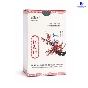 Aiguilles d'acupuncture K-Star KAN75 (paquet de 500 pièces) 0,25x75 mm, aiguilles d'acupuncture stériles jetables - Product Image 1