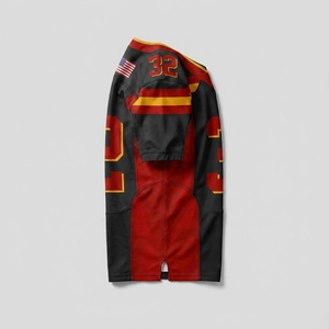 Wholesale American Football Uniform Custom Jersey <b>Blank</b> High Quality Anti-Bacterial Sportswear Short Sleeve Sublimation Front - Product Image 6