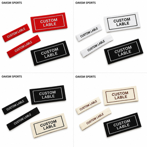 Étiquette tissée personnalisée haute densité pour vêtements, logo de marque, étiquettes tissées sur mesure pour col et ourlet coupés droit - Product Image 5