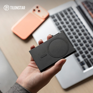 TILONSTAR TC101MG New Design Phone Back Aluminum Pop up Magsafe Cardholder Case RFID Blocking Magnetic Wallet <b>ID</b> Card <b>Holders</b> - Product Image 3