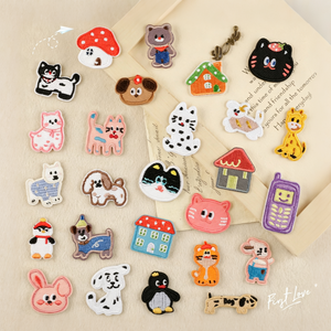 Factory Wholesale Embroidery Patch Custom Circle <b>Applique</b> Badge Sew On Iron On for Jackets Hats Bags Shirts Garments Decorative - Product Image 6
