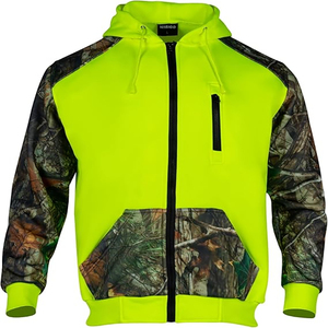 Ropa de Seguridad Reflectante Impermeable con Capucha para Exteriores, Ropa de Trabajo Protectora de Alta Visibilidad - Product Image 1